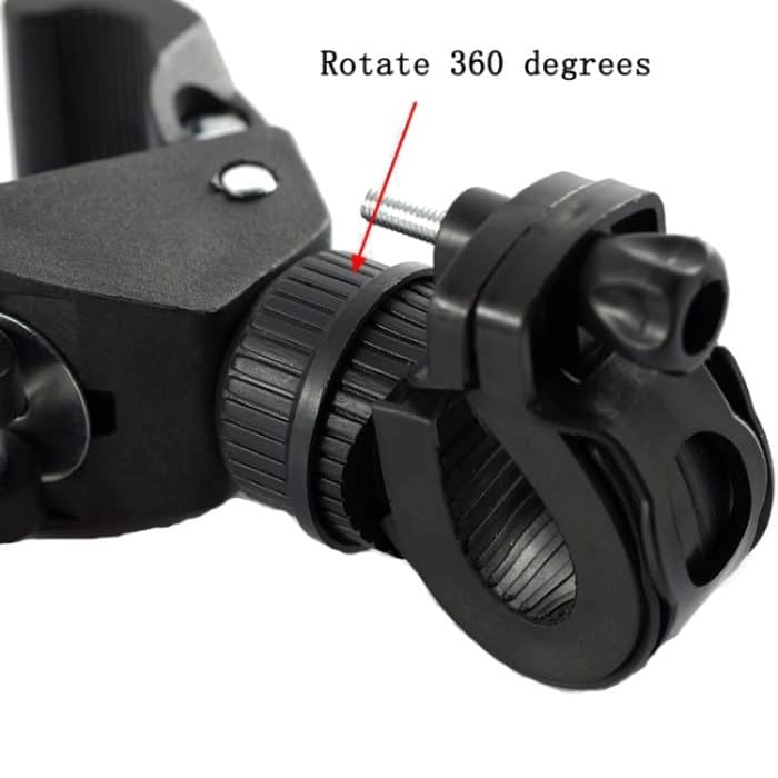 3 Stück Fahrrad 360 Grad drehbarer Lampenhalter Lampenclip, 3 PCS Bicycle Lamp Clip – Bild 4