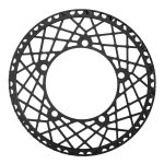 WEST BIKING Klapprad, wasserdichte Kurbelgarnitur aus Aluminiumlegierung, 53T（Black）, 53T（Red）, 56T（Black）, 56T（Red）, 58T（Black）, 58T （Red）