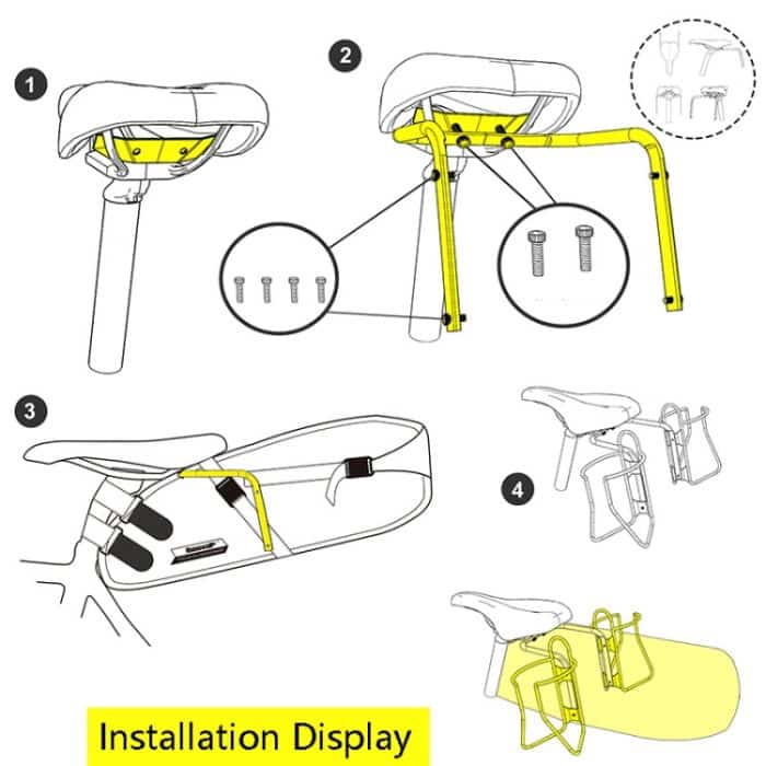 Rhinowalk SK500 Fahrrad-Hecktaschenstabilisator, Rhinowalk SK500 – Bild 6