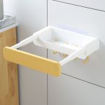 Ausziehbarer Waschbeckenständer ohne Stanzen des Toilettenständers, With Storage (White Yellow), With Storage (White Gray), Without Storage (White Yellow), Without Storage (White Gray)