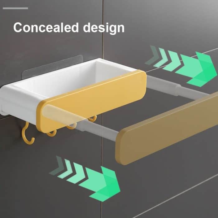 Ausziehbarer Waschbeckenständer ohne Stanzen des Toilettenständers, With Storage (White Yellow), With Storage (White Gray), Without Storage (White Yellow), Without Storage (White Gray) – Bild 3