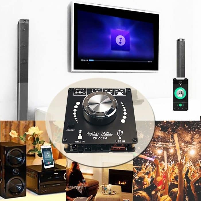 ZK-502M Stereo Bluetooth Digital Power-Verstärker-Motherboard – Bild 7