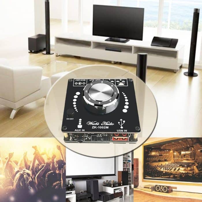 ZK-1002M Mini Stereo Bluetooth Audio Receiver D Class Digital Power Plate-Modul – Bild 7