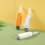 4 Stück 3-in-1-Becher-Reinigungsbürste, Schnuller-Lücken-Innenbürste, A White, Grey Orange, A  Grey – Bild 2