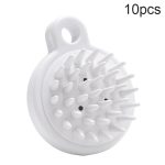 10 Stück XTS01 Silikon-Shampoo-Massagekamm mit weichen Zähnen und Shampoo-Bürste, Shampoo Brush