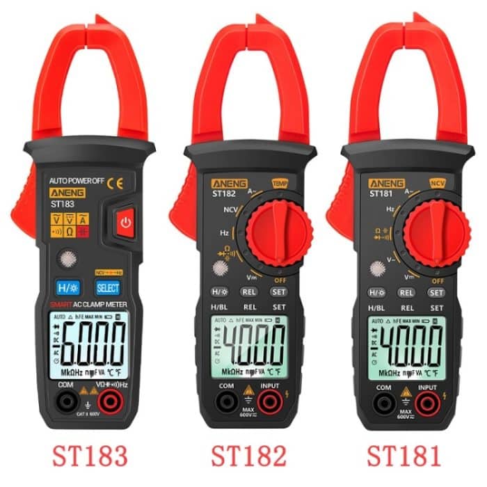 ANENG Intelligentes, digitales, hochpräzises Clamp-On-Multimeter mit Hintergrundbeleuchtung, ST181, ST182, ST183 – Bild 2