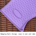 2 Stück Silikon-Isolierung, Backofen, Mikrowelle, Geschirr-Clip-Handschuhe, Blue, Green, Yellow, Pink, Purple, Orange – Bild 3
