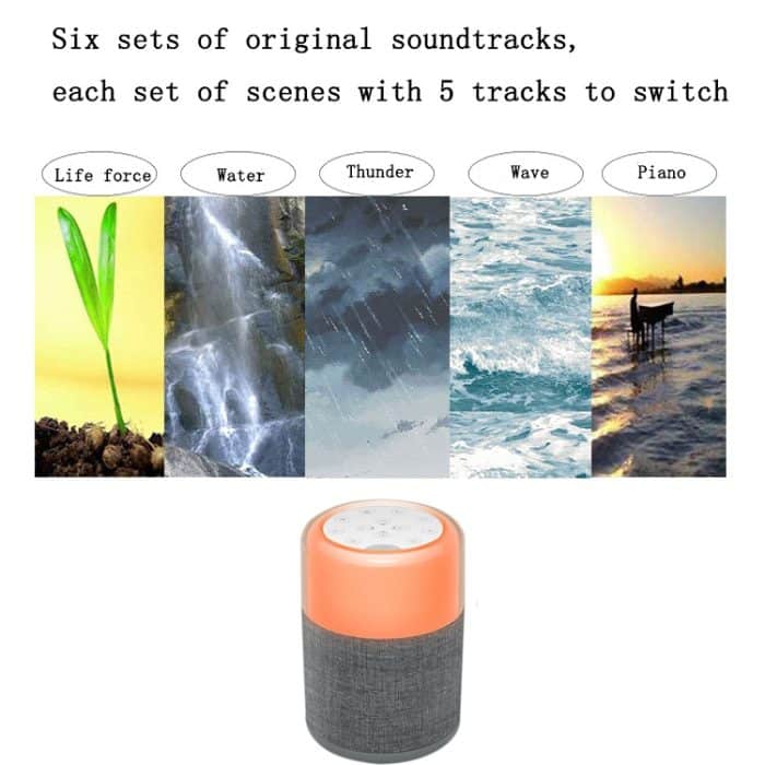 Weiße Geräusche Schlafleuchte Dual Schlafhilfe Intelligentes Schlafinstrument – Bild 3