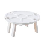 Tragbarer klappbarer Weintisch für Picknick im Freien, Picnic Table White, Picnic Table Pink