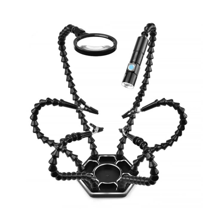 TBD0601834501A.jpg Reparaturwerkbank für Lötstation aus Aluminiumlegierung mit sechs Backen, N-SS6LM-BK9 – Bild 1