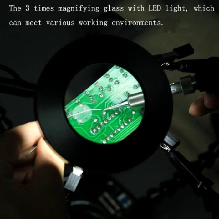 Reparaturwerkbank für Lötstation aus Aluminiumlegierung mit sechs Backen, N-SS6LM-BK9 – Bild 6