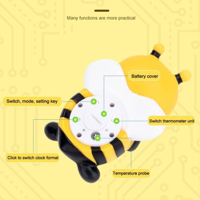 MTY-813 Cartoon Little Bee Kinder Elektronisches Wasserthermometer, MTY-813 – Bild 3