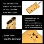 2 Stück Outdoor-Überlebens-Rettungspfeife aus Edelstahl mit hoher Dezibelzahl und drei Rohren, Silver, Grey, Black, Colorful, Gold – Bild 3