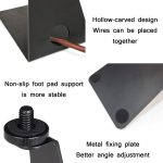 TEYUN L-förmiger Eisen-Dreieck-Metall-Mikrofonständer – Bild 4