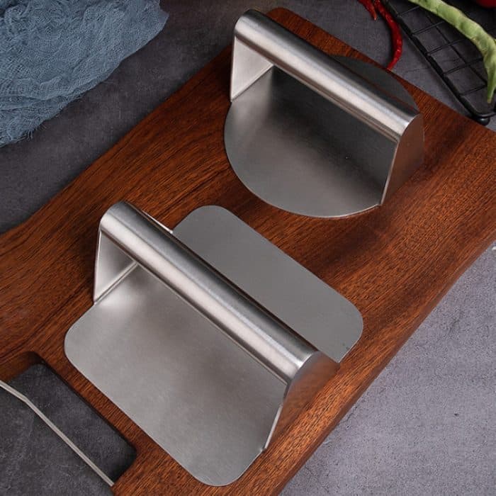 Manuelle Hamburger-Fleischpresse aus Edelstahl 304, Circular, Square – Bild 4