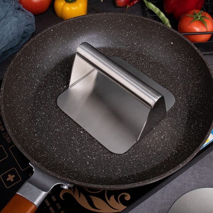 Manuelle Hamburger-Fleischpresse aus Edelstahl 304, Circular, Square – Bild 6