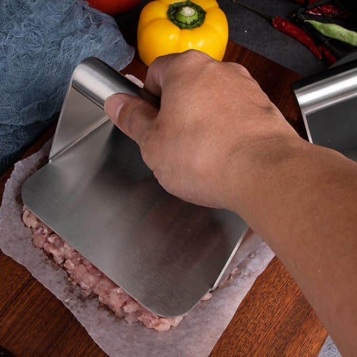 Manuelle Hamburger-Fleischpresse aus Edelstahl 304, Circular, Square – Bild 7