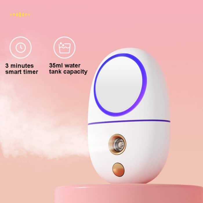 Q801A Make-up-Spiegelspray-Feuchtigkeitsgerät, White, Yellow, Pink, Green – Bild 3