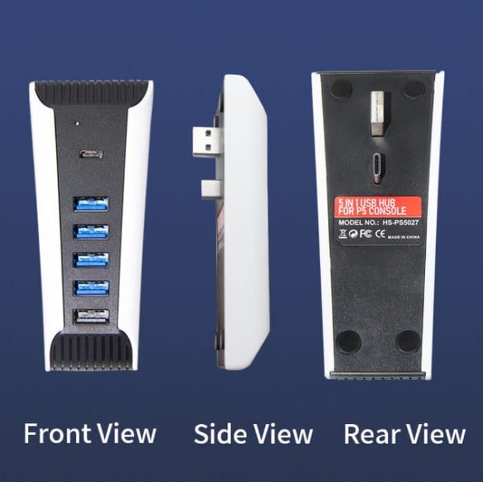 5 in 1 USB-Hub für PS5-Konsole – Bild 3