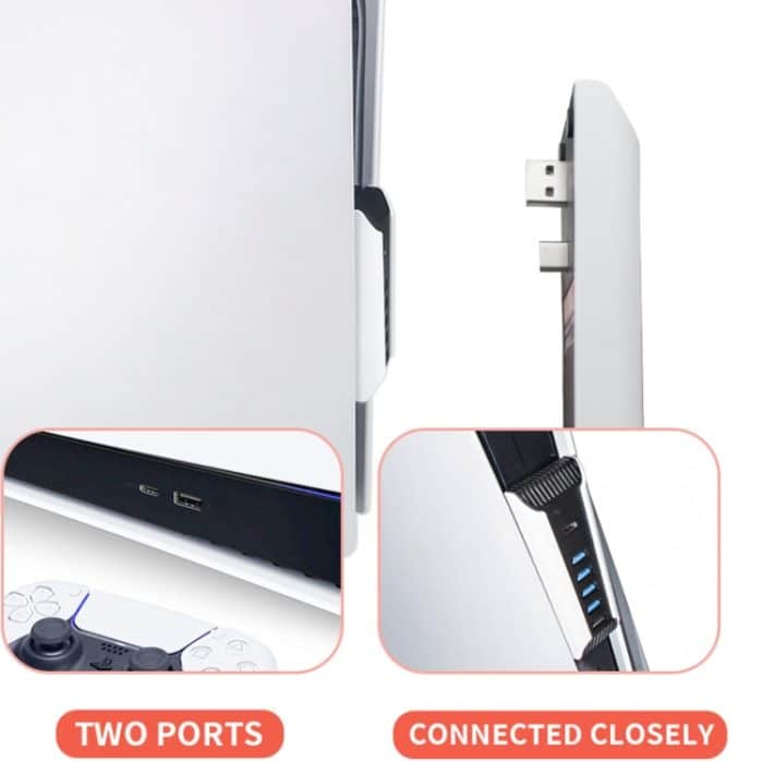 5 in 1 USB-Hub für PS5-Konsole – Bild 5
