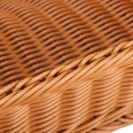 A1744 Rattankorb, Aufbewahrungskorb für Lebensmittel und Obst, rechteckiger Obstteller, Größe:, Small, Medium, Large, Extra Large – Bild 3