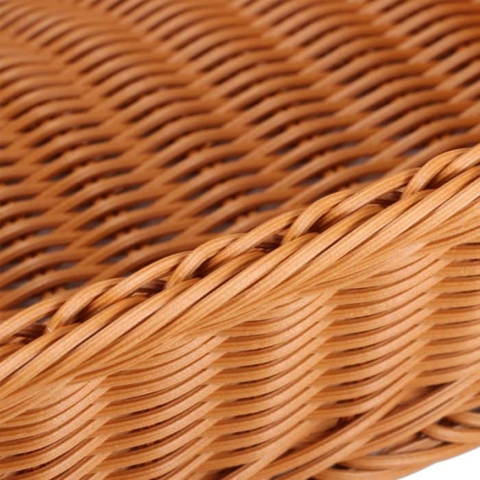 A1744 Rattankorb, Aufbewahrungskorb für Lebensmittel und Obst, rechteckiger Obstteller, Größe:, Small, Medium, Large, Extra Large – Bild 3