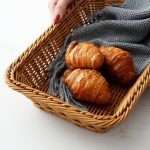 A1744 Rattankorb, Aufbewahrungskorb für Lebensmittel und Obst, rechteckiger Obstteller, Größe:, Small, Medium, Large, Extra Large – Bild 6