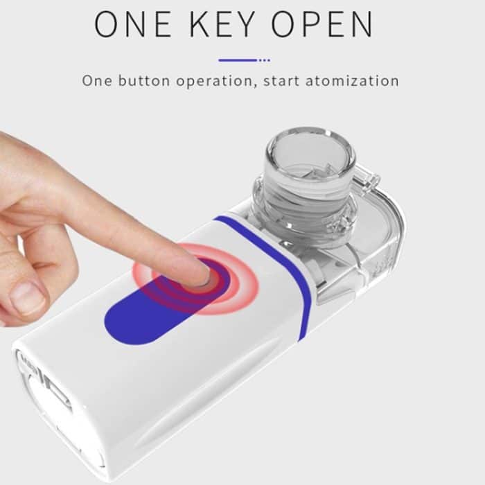 N3S Home Medical Mini-Kompressions-Ultraschallvernebler, Blue, Gray, Green, Orange – Bild 4