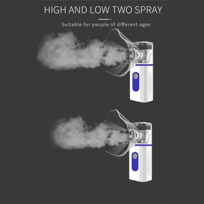 N3S Home Medical Mini-Kompressions-Ultraschallvernebler, Blue, Gray, Green, Orange – Bild 5