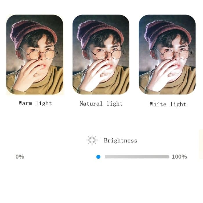 CYKE Q08D Handheld Dual Light Bluetooth Handy Selfie Stick, Dual Light Version – Bild 3