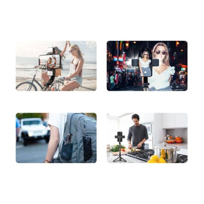 CYKE Q08D Handheld Dual Light Bluetooth Handy Selfie Stick, Dual Light Version – Bild 6