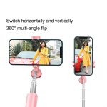 CYKE N-MY Integrierter Stativ-Bluetooth-Live-Selfie-Stick, Black, Pink – Bild 6