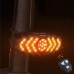 WEST BIKING Fahrrad-Rücklicht mit Fernbedienung und Hupenton, YP0701313