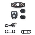 WEST BIKING Fahrrad-Rücklicht mit Fernbedienung und Hupenton, YP0701313 – Bild 2