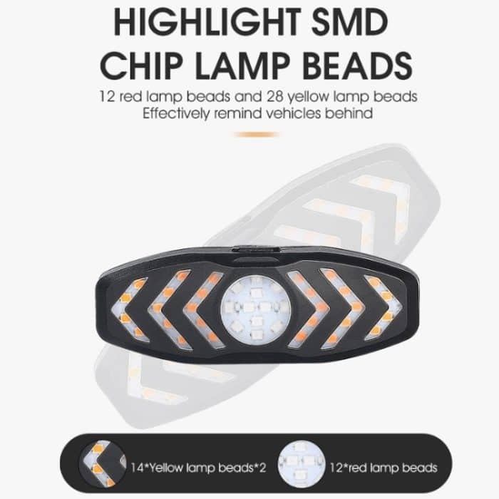 WEST BIKING Fahrrad-Rücklicht mit Fernbedienung und Hupenton, YP0701313 – Bild 4