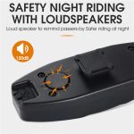 WEST BIKING Fahrrad-Rücklicht mit Fernbedienung und Hupenton, YP0701313 – Bild 5