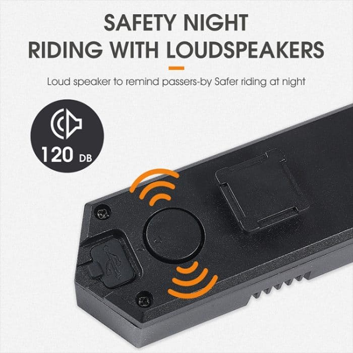 WEST BIKING Fahrrad-Rücklicht mit Fernbedienung und Hupenton, YP0701314 – Bild 4