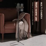 CYKE A22 Bluetooth-Fernbedienung mit Stativ-Foto-Live-Halterung, A22-80CM-Black (Dual Camera) – Bild 3