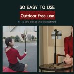 CYKE A22 Bluetooth-Fernbedienung mit Stativ-Foto-Live-Halterung, A22-80CM-Black (Dual Camera) – Bild 7