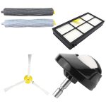 Zubehör für Kehrroboter XR319 für IRobot 8-Serie / 9-Serie, 1 Pair Main Brush, 10 PCS Side Brush, 5 PCS Filter, 2 PCS Steering Wheel – Bild 2