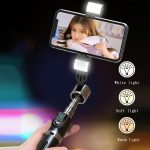 Handy-Stativ, Bluetooth-Fernbedienung, Live-Selfie-Stick, Spezifikation:, P96, P96D Single Light, P96D2 Double Light – Bild 5