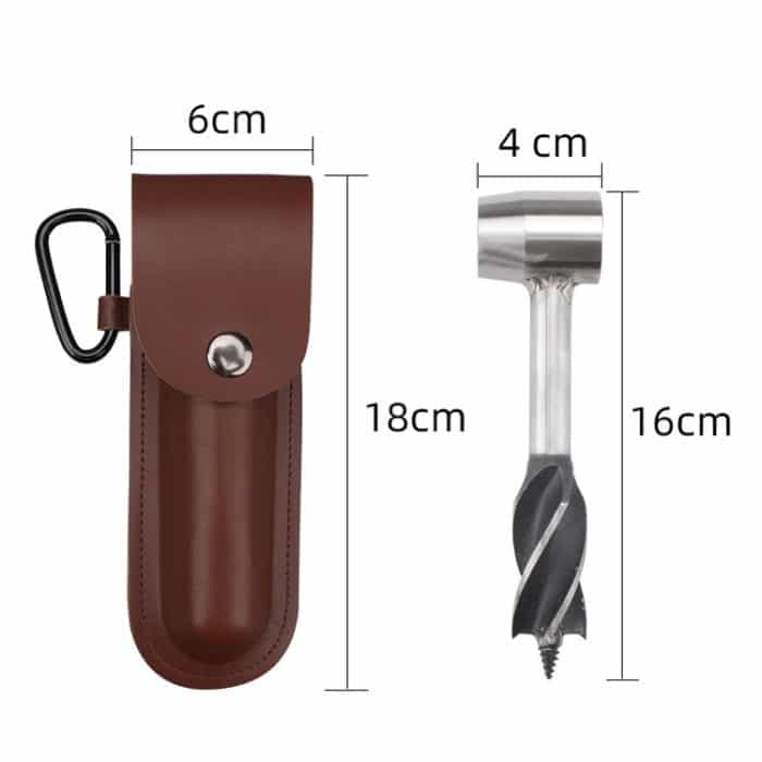 Outdoor-Survival-Stanzbohrer-Werkzeugset, Black, Blue, Brown, Beige – Bild 3