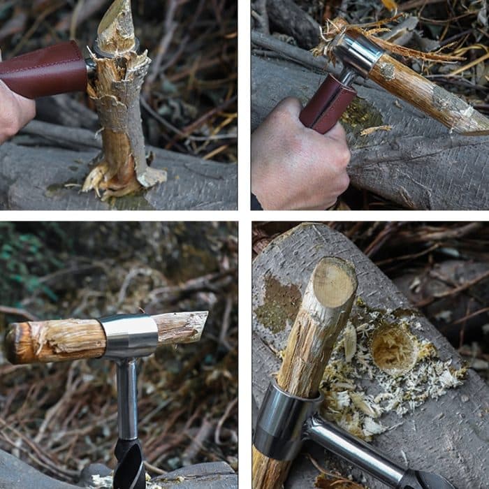 Outdoor-Survival-Stanzbohrer-Werkzeugset, Black, Blue, Brown, Beige – Bild 8