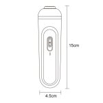 J001 Wiederaufladbarer elektrischer Fußschärfer für Peeling-Pediküre, White, Pink – Bild 3