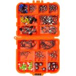 165 Teile/Satz Road Squid Hook Zubehörset, 165 PCS / Set (Orange), 165 PCS / Set (Black)