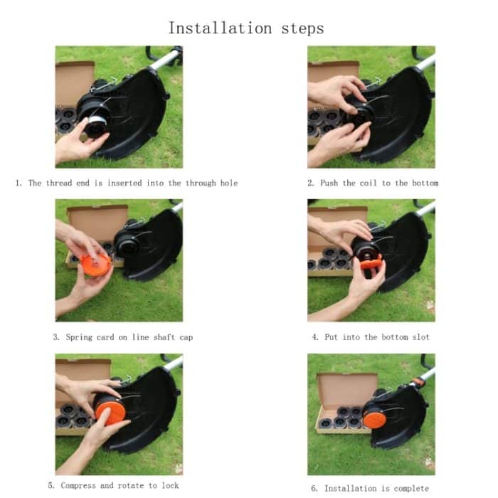 4-in-1-Nylon-Grasseil-Mähfaden für BLACK+DECKER-Rasenmäher, 4 PCS – Bild 3