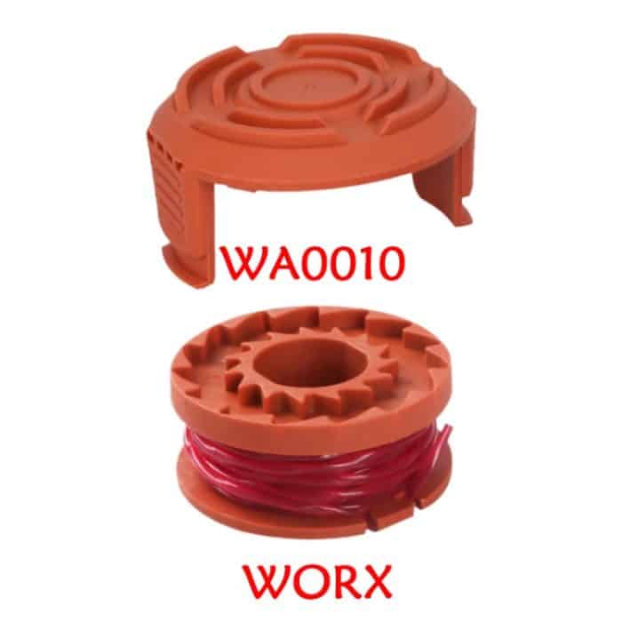 5-teiliges Rasenmäherzubehör für WORX-Rasenmäher, Orange Coil, Orange Cover – Bild 2