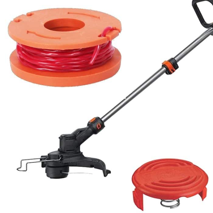 5-teiliges Rasenmäherzubehör für WORX-Rasenmäher, Orange Coil, Orange Cover – Bild 3