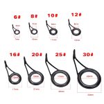 Keramikdrahtschlaufe Luya Angelruten-Angelausrüstungszubehör, 75 PCS / Box – Bild 3