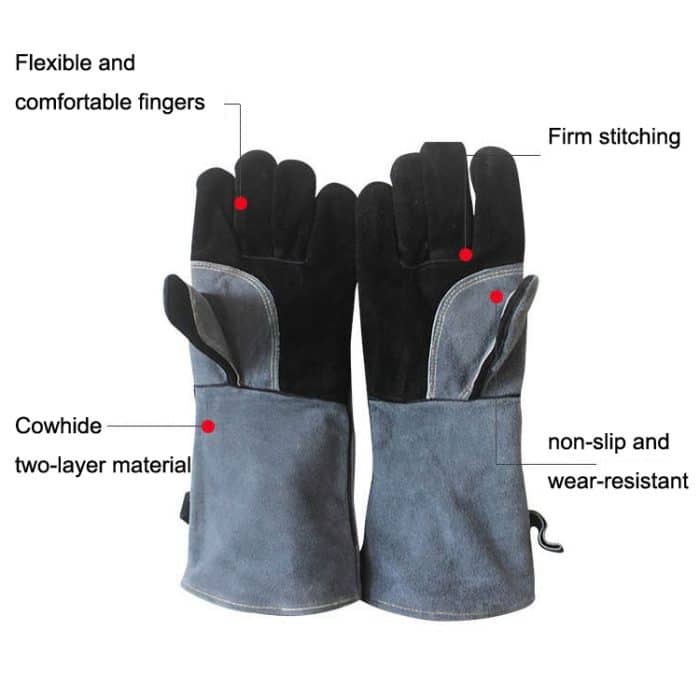 1 Paar JJ2001-1 Ofen-Mikrowellen-Back-Grill-Isolierungshandschuhe, Barbecue Insulation Gloves – Bild 4